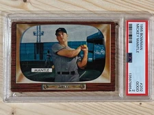 1955 Bowman Baseball #202 Mickey Mantle New York Yankees HOF PSA 2 GOOD