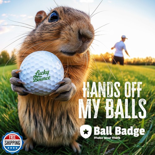 HODL 21 Ball Badge Timbro per palline da golf - Marcatore da golf autoinchiostrante, Qui - Foto 4 di 5