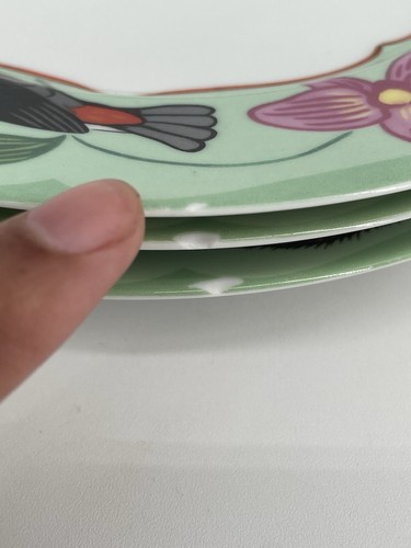 Lynn Chase "Monkey Business" Salad Plates CHIPPED Set of 3 - Picture 3 of 7