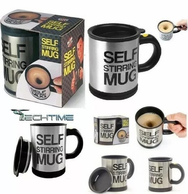 THERMO SELBSTMISCHENDE TASSE MISCHUNG KAFFEESCHAUM SELF STIRRING MUG GESCHENKIDEE