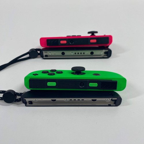 Paire de manettes Nintendo Switch Joy-Cons HAC-015/HAC-016 rose fluo/vert fluo - Photo 6/13