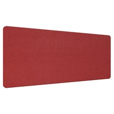 35"x18" Desk Mat Protector, PU Leather Dual Side Mouse Pad Mat, Red