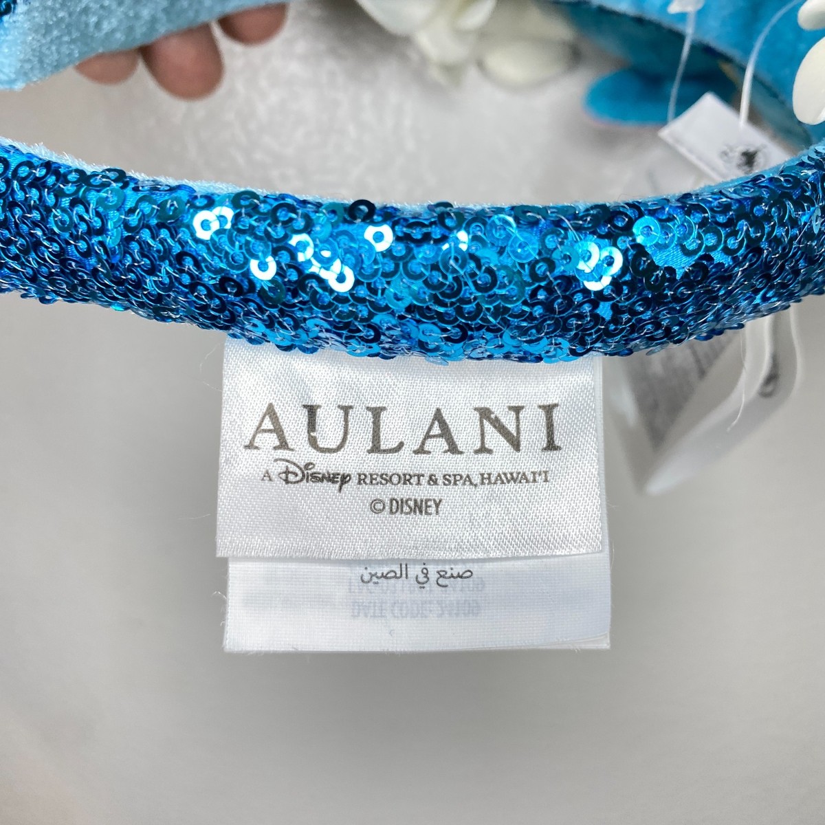 Disney Aulani Resort & Spa Hawaii Plumeria Sequin Minnie Ears Headband NWT* Disney Aulani Hawaii Stitch Plumeria | Mercari main image 2