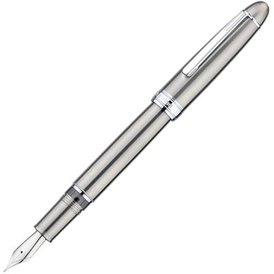 Asvine J16 Solid Titanium Füllfederhalter breite Jowo Feder Kolbenfüllung, Tinte