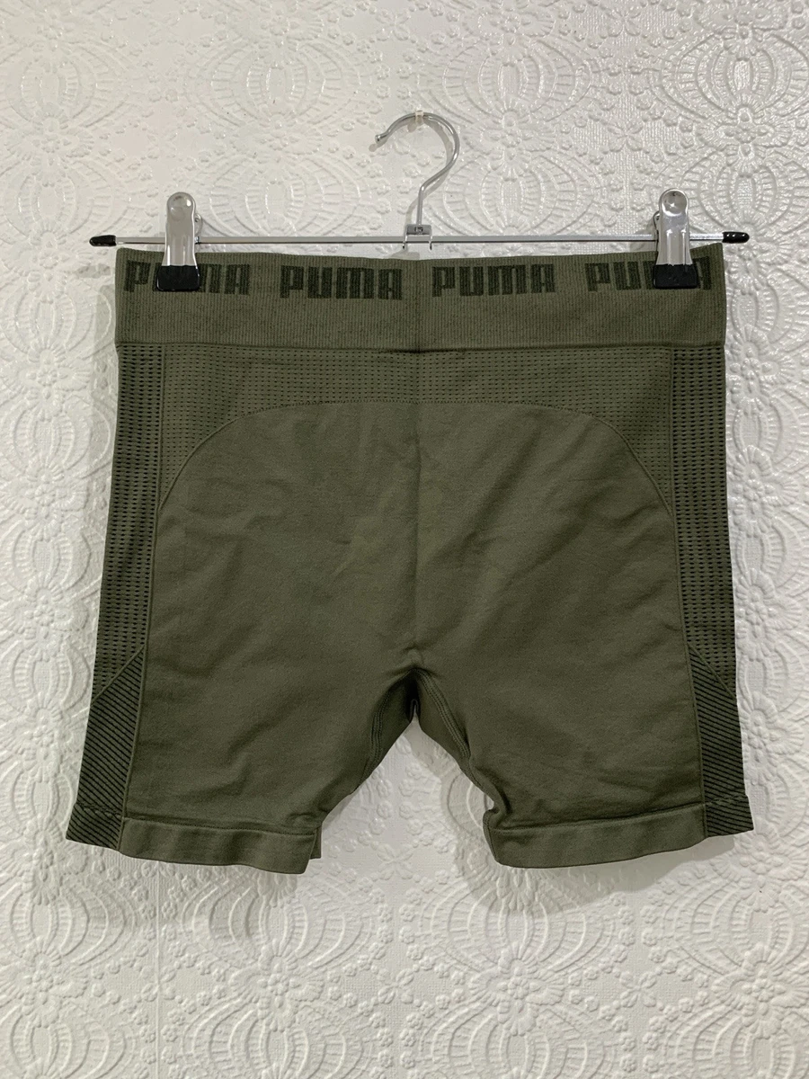 Puma Women’s Evoknit Tight Fit Shorts 2 Pack Khaki Size 10 BNWT