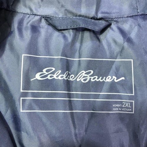 Eddie Bauer Coat Womens 2XL Blue WR Classic 2.0 Down Parka 550 Fill Hooded - Picture 21 of 22