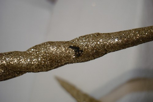 Juego de 6 adornos navideños a rayas con brillo dorado brillante remolino lágrima hielo - Imagen 14 de 14