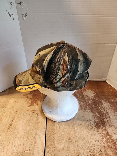 Leupold Optics Hat Embroidered Scope Logo Camo Adjustable One Size Fits Most - Picture 3 of 7