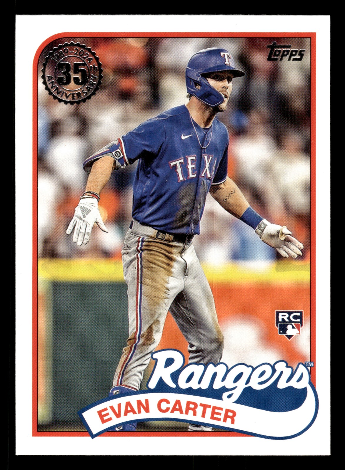 Evan Carter 2024 Topps #89B2-45 1989 Topps Baseball 35th Anniversary