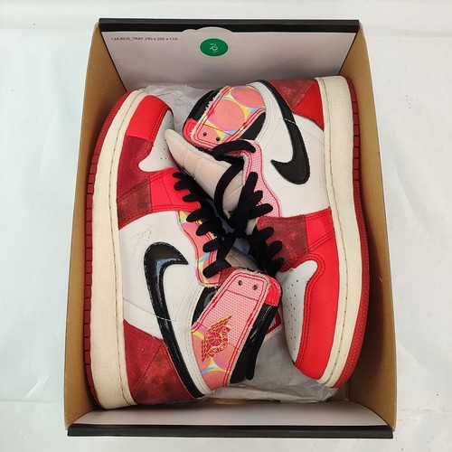 Air Jordan 1 High OG GS Spider-Man Nike Swoosh Youth Women's Men's Summer Shoes - Picture 6 of 19