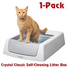 PetSafe ScoopFree Crystal Classic Self-Cleaning Automatic Cat Litter Box