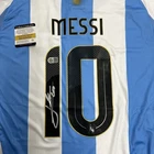 Leo Messi Signed Argentina Soccer Jersey Autographed COA