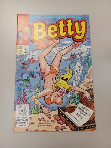 BETTY #8 NM- 9.2 CLASSIC DAN DECARLO COVER ART 1993 - Picture 2 of 7