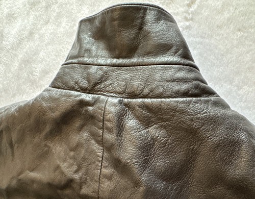 Hugo Boss Lederjacke Bomber Clifford Biker Lammfell Double Zip Kragen 52 - Bild 13 von 22