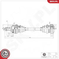 Esen SKV Antriebswelle Gelenkwelle FüR BMW 3Er Touring E46 320D 320I E36 323I