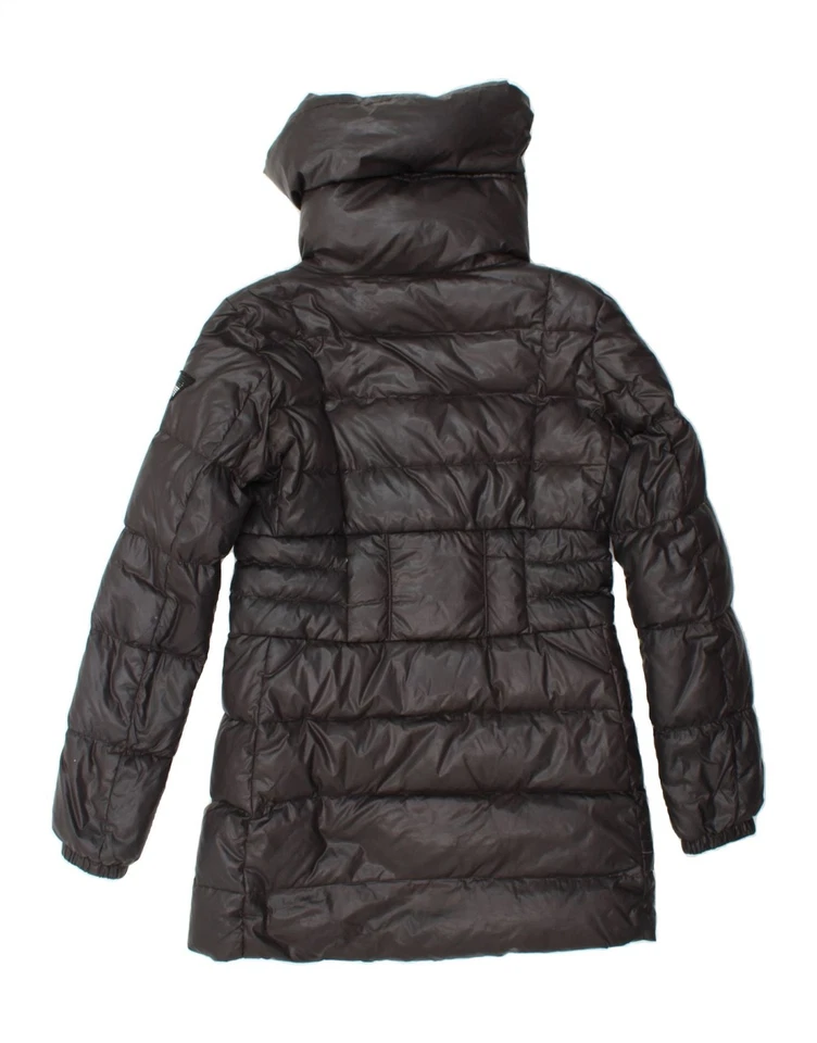 Chaqueta acolchada GUESS para mujer UK 14 mediana negra poliamida AA07 Foto 2 de 4