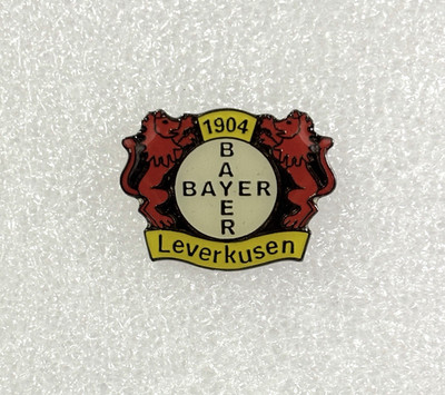 Vintage Bayer 04 Leverkusen Enamel Pin Badge Football Club Germany Bundesliga