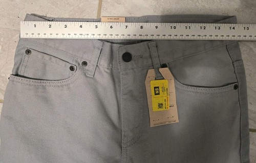 LEVIS 511 Slim Boys 16 Reg Men's 28 X 28 Light Gray Jeans NWT From Hip To Ankle - Picture 9 of 11