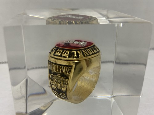 Anello calcio FSU Florida State Seminoles campione nazionale 1999 fermacarte #1 - Foto 5 di 6