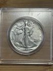 1946 Walking Liberty Half Dollar AU White Frosty Luster In Case