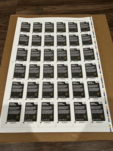 Saturday Morning Cards SMC Uncut Sheet Lot Of 6!!! Pooh, Steamboat, Comic Con+ - Bild 12 von 12