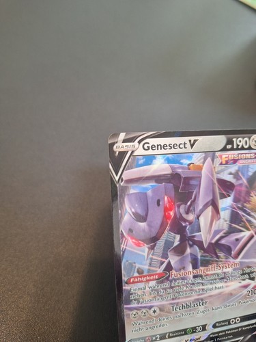 Pokemon Karte Genesect V 185/264 Fusionsangriff Full Art Ultra Rare Holo DE NM - Bild 3 von 12