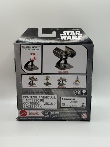 Star Wars Hot Wheels RAUMSCHIFFE AUSWÄHLEN Darth Vader’s Tie Advanced Mattel - Bild 3 von 4