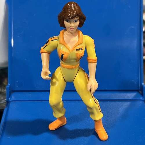1988 TMNT April O’Neil Orange Stripes Figure 5” Playmates Vintage Great Paint