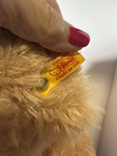 Großer Steiff Teddybär mit Namen Kim neu mit Etikett Farbe Beige  - Bild 6 von 11