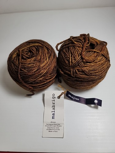 Malabrigo Arroyo Yarn Superwash Merino Wool 048 Glitter  335 Yards 100g Knitting - Picture 1 of 3