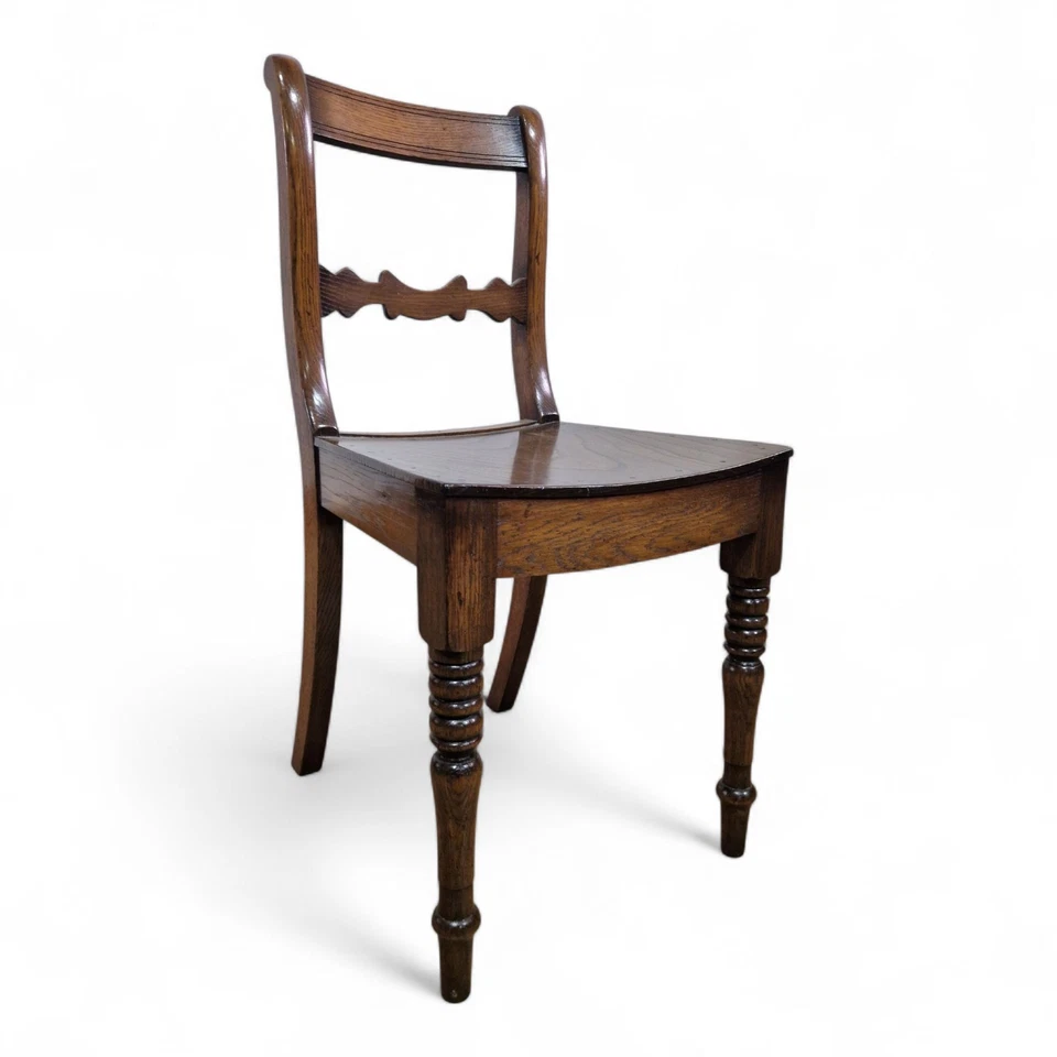 Antique style occasional chair by Simon Simpson oak bedroom / hall / desk chair - Image 2 of 4