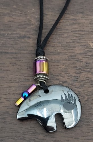 Hematite “Earth Warrior” Cord Necklace - Picture 2 of 7