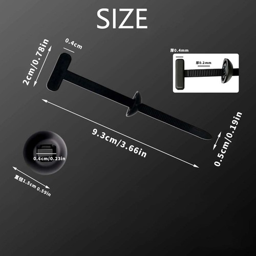 Heavy Duty Nylon Universal Cable Tie Buckle Self Locking Zip Ties Holder 50pcs - Picture 2 of 9