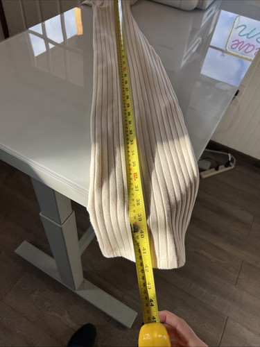 Old Navy dress women’s XS ribbed V-neck slit neutral - Picture 9 of 9