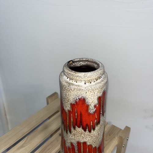 Westdeutsche Vase Scheurich Lora rot Zick Zack 206-26 - Bild 4 von 10