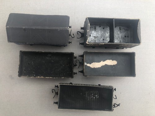 5 x Vintage Peco OO Gauge Wonderful Wagons For Restoration 3 & 5 Plank Salt - Foto 9 di 11