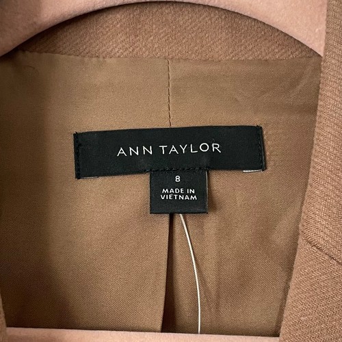 Ann Taylor Blazer Womens Size 8 Double Breasted Preppy Quiet Luxury Neutral - Picture 8 of 10