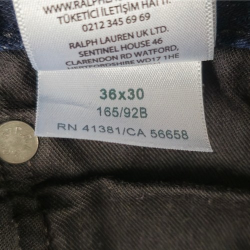 Polo Ralph Lauren Jeans Mens Size 36x30 The Hampton Relaxed Straight - Picture 12 of 19