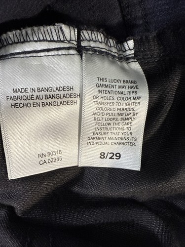 Lucky Brand Womens Pants 8/29 Black Corduroy Stevie High Rise Flare Bell bottom - Bild 9 von 20