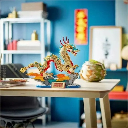 2025 Auspicious Chinese Dragon 80112 Modelo Bloques de Construcción Conjunto de Construcción Avanzado - Imagen 6 de 6