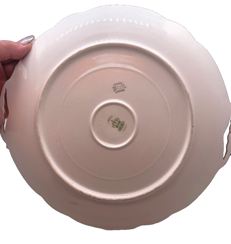 Stunning Limoges France Signed Duval Reflecting Waters Fabulous 11" Cake Plate - Picture 4 of 4