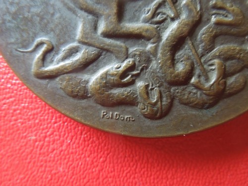 J7100 USA JFK BRONZE MEDAILLE DEN DRACHEN TÖTEN 70MM 126 GR SIEHE BESCHREIBUNG - Bild 4 von 8