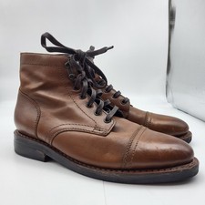 Thursday Boot Co. Captain Everyday Ankle Brandy Brown Leather Cap Toe Men 7