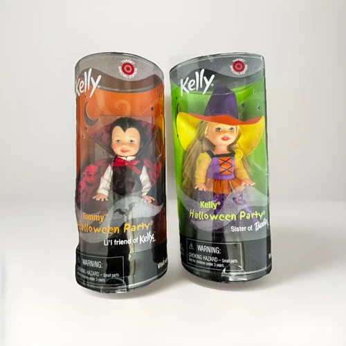 2001 Barbie Kelly Witch & Tommy Vampire Target Special Edition Halloween Party