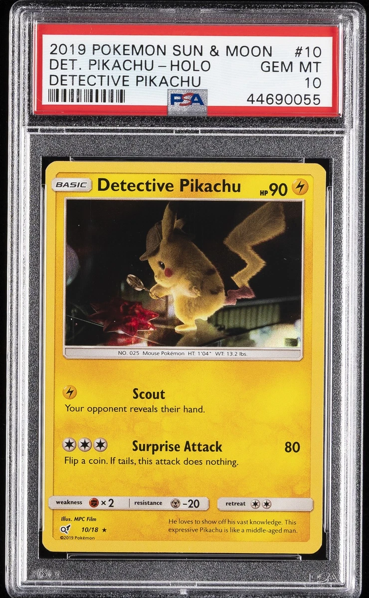 Pikachu Pokémon TCG Sun & Moon Grade 10 Individual Trading Card