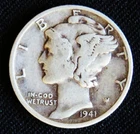 1941  S  Mercury Dime     (247B-1)
