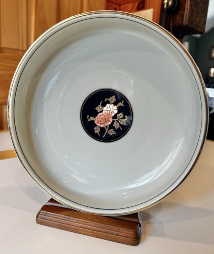 Vintage japanische Imari Arita handbemalte Porzellan Blumenschale signiert 10" L@@K