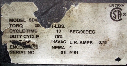 Brass 3-Way, 2inch Ball Valve w/ Pneumatic Actuator SD45??, 300 in-LBS Torque - Picture 2 of 8