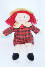 Madeline 15" Plush Toy Doll in Plaid Dress Eden 1994