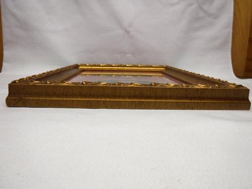 CUPID AWAKE ASLEEP Cherub Angel print in Gold Wood, Professionally Framed 14x10" - Picture 6 of 6